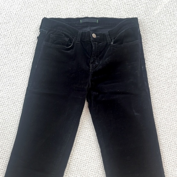 J BRAND CIGARETTE BLACK CORDUROY JEANS - Picture 2 of 8